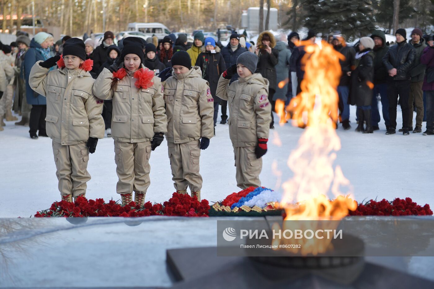 Памятные акции в городах России по случаю годовщины освобождения Ленинграда от фашистской блокады