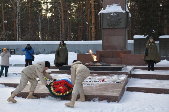 Памятные акции в городах России по случаю годовщины освобождения Ленинграда от фашистской блокады