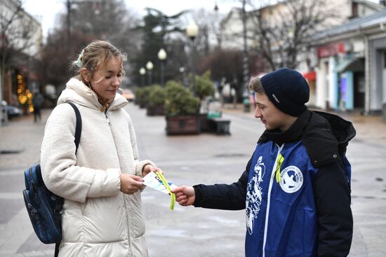 Памятные акции в городах России по случаю годовщины освобождения Ленинграда от фашистской блокады