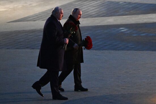 Церемония открытия мемориала в память о мирных жителях СССР – жертвах нацистского геноцида в годы Великой Отечественной войны