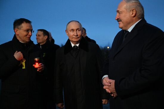 Церемония открытия мемориала в память о мирных жителях СССР – жертвах нацистского геноцида в годы Великой Отечественной войны