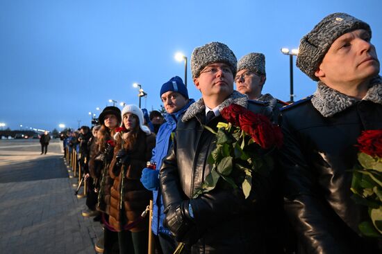 Церемония открытия мемориала в память о мирных жителях СССР – жертвах нацистского геноцида в годы Великой Отечественной войны
