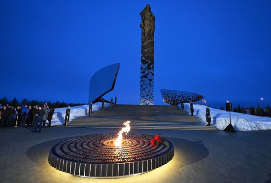 Церемония открытия мемориала в память о мирных жителях СССР – жертвах нацистского геноцида в годы Великой Отечественной войны