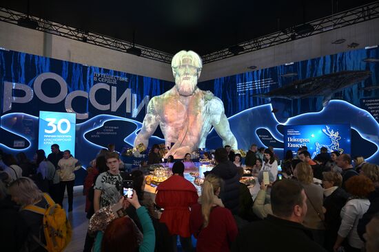 Работа выставки "Россия"