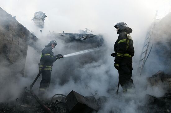 Последствия обстрела Донецка
