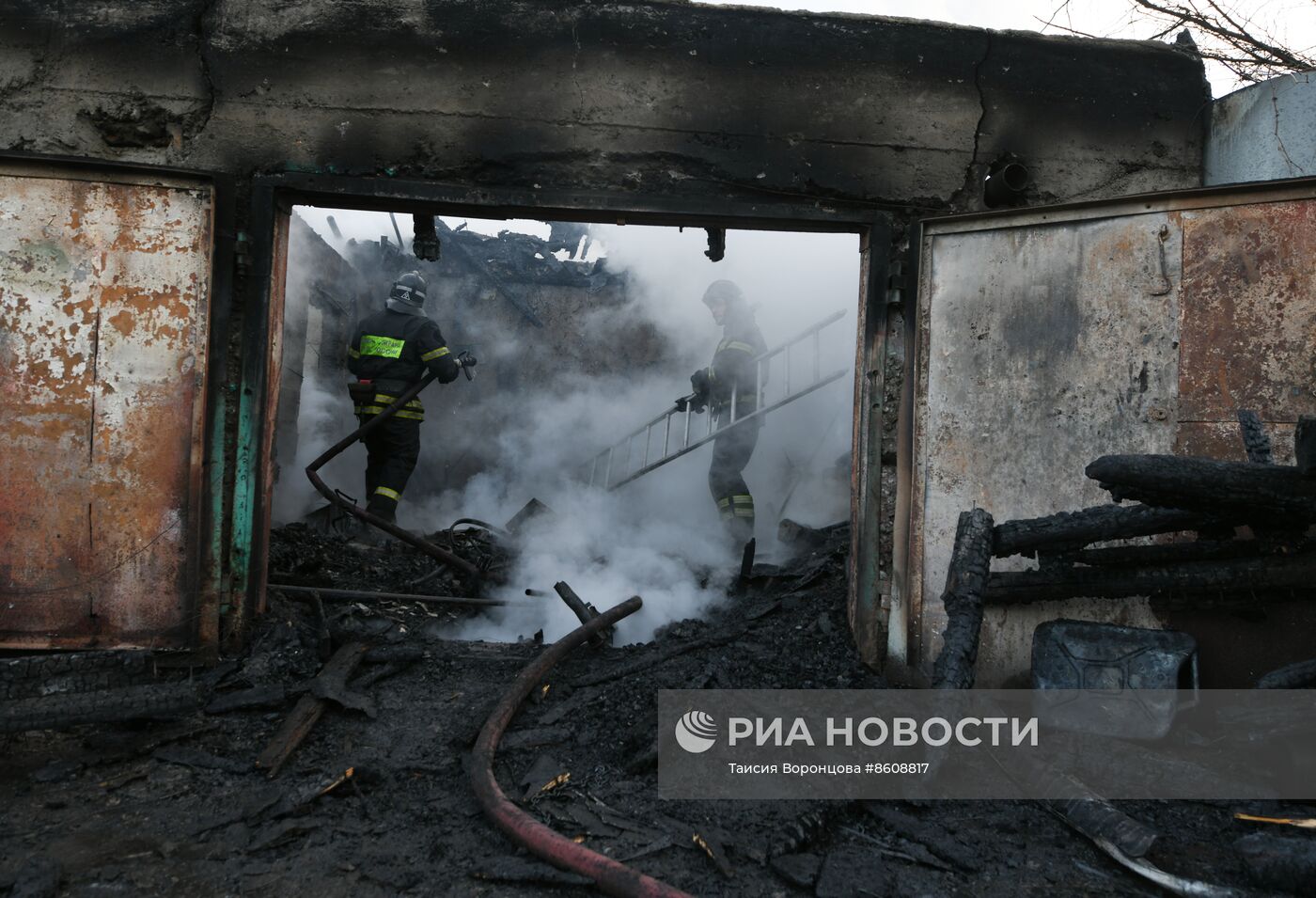 Последствия обстрела Донецка