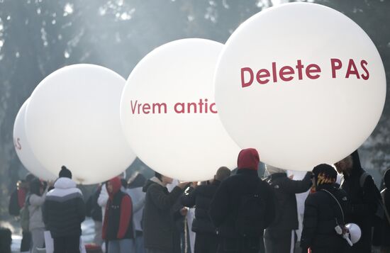 Акция протеста оппозиции в Кишиневе