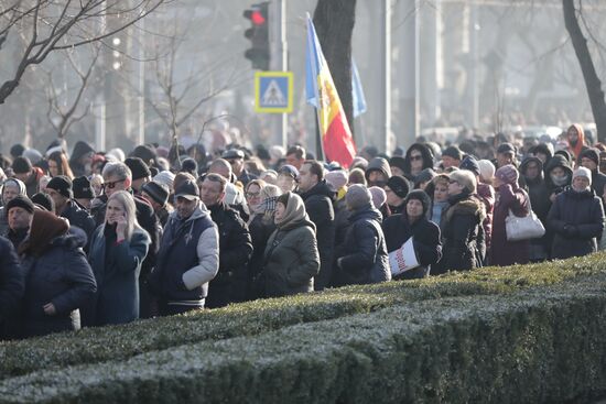 Акция протеста оппозиции в Кишиневе