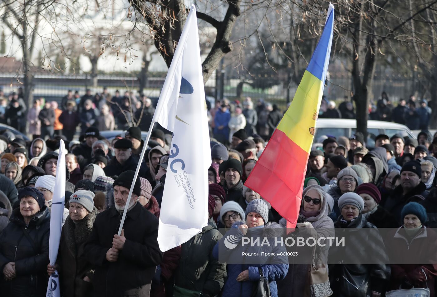 Акция протеста оппозиции в Кишиневе