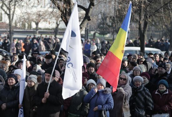 Акция протеста оппозиции в Кишиневе