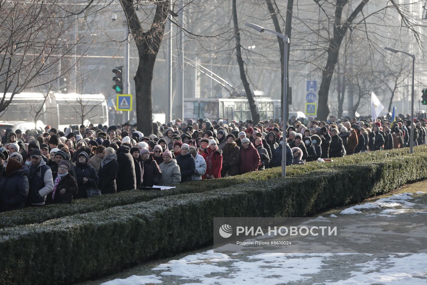 Акция протеста оппозиции в Кишиневе