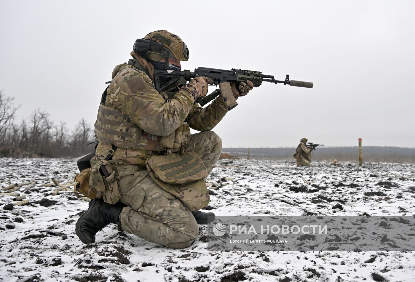 Боевая подготовка добровольческого отряда специального назначения "ВЕГА" в ЛНР