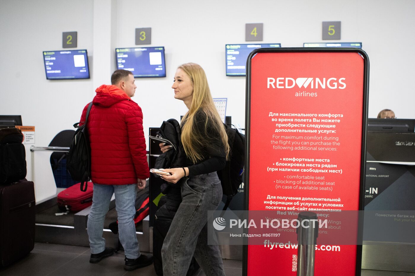 Первый коммерческий рейс лайнера Ту-214 а/к Red Wings после восстановления летной годности