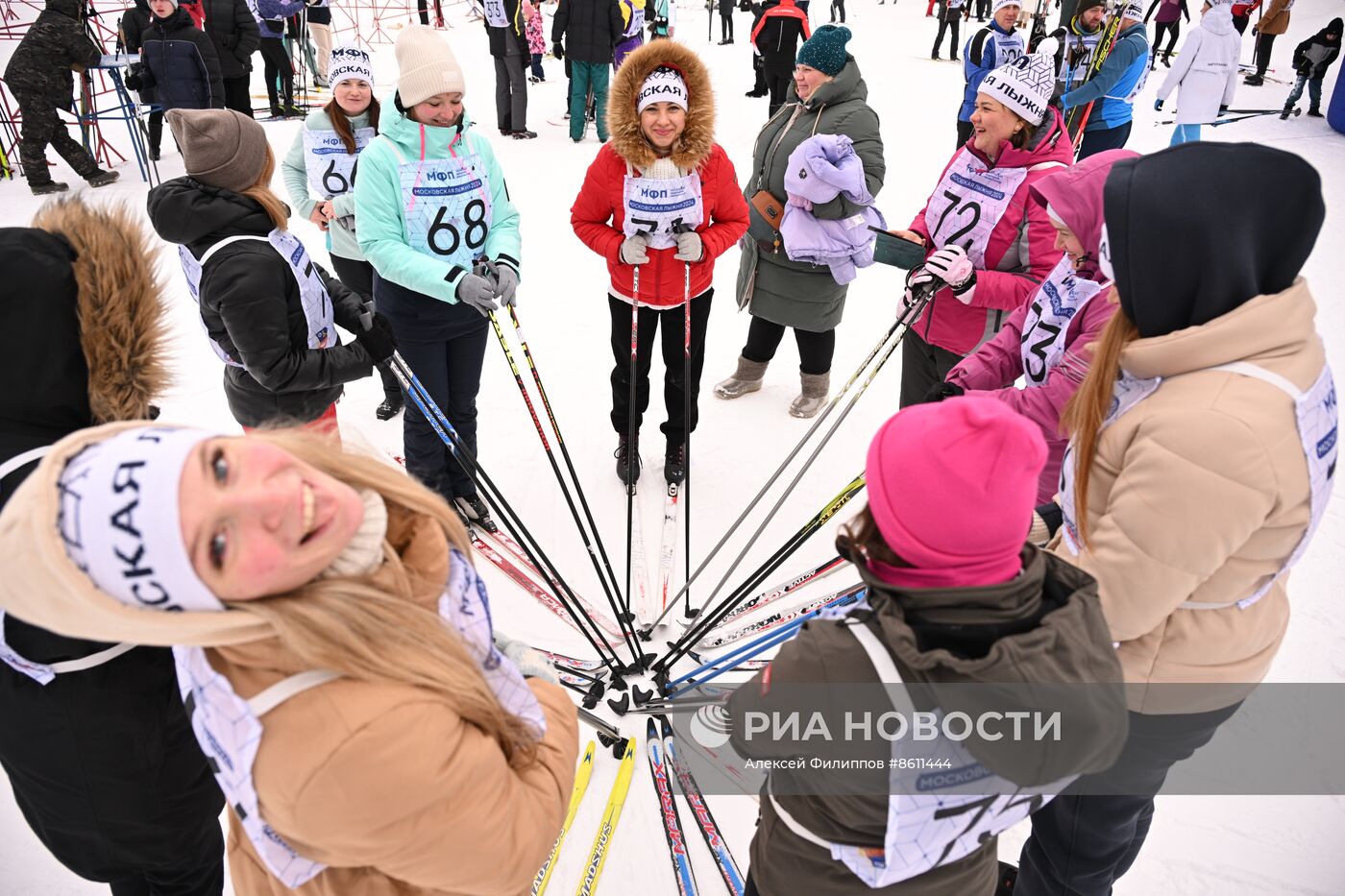 Спортивная гонка "Московская лыжня"