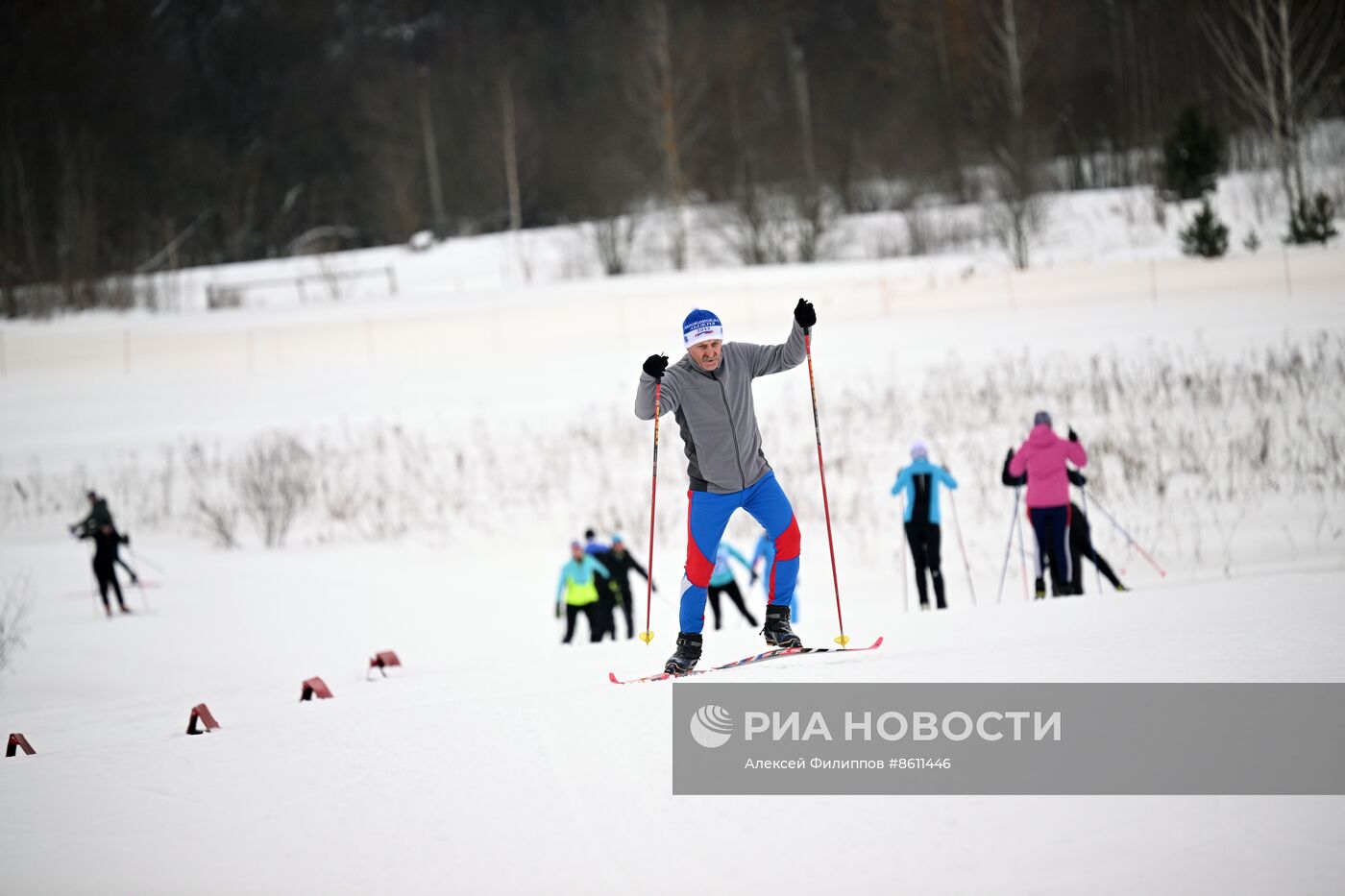 Спортивная гонка "Московская лыжня"