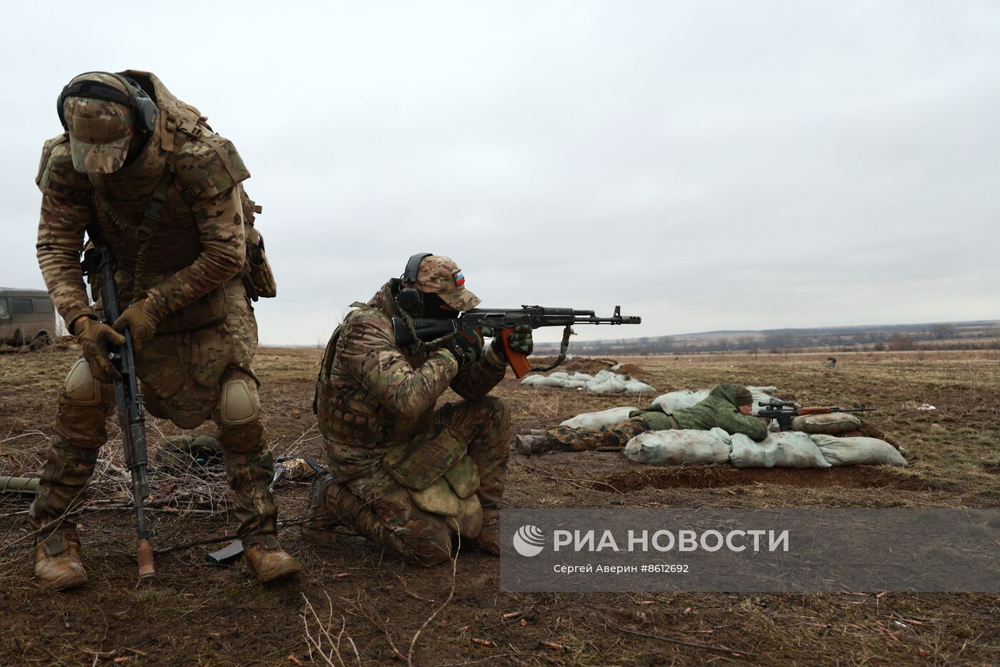 Учения штурмовиков добровольческого подразделения "Барс-13" в ДНР