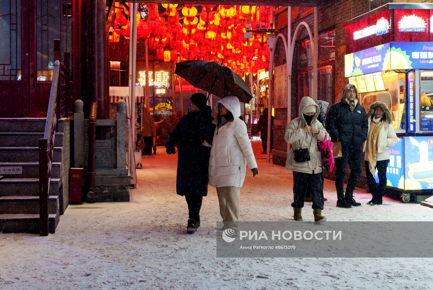 Город Шэньян перед китайским Новым годом