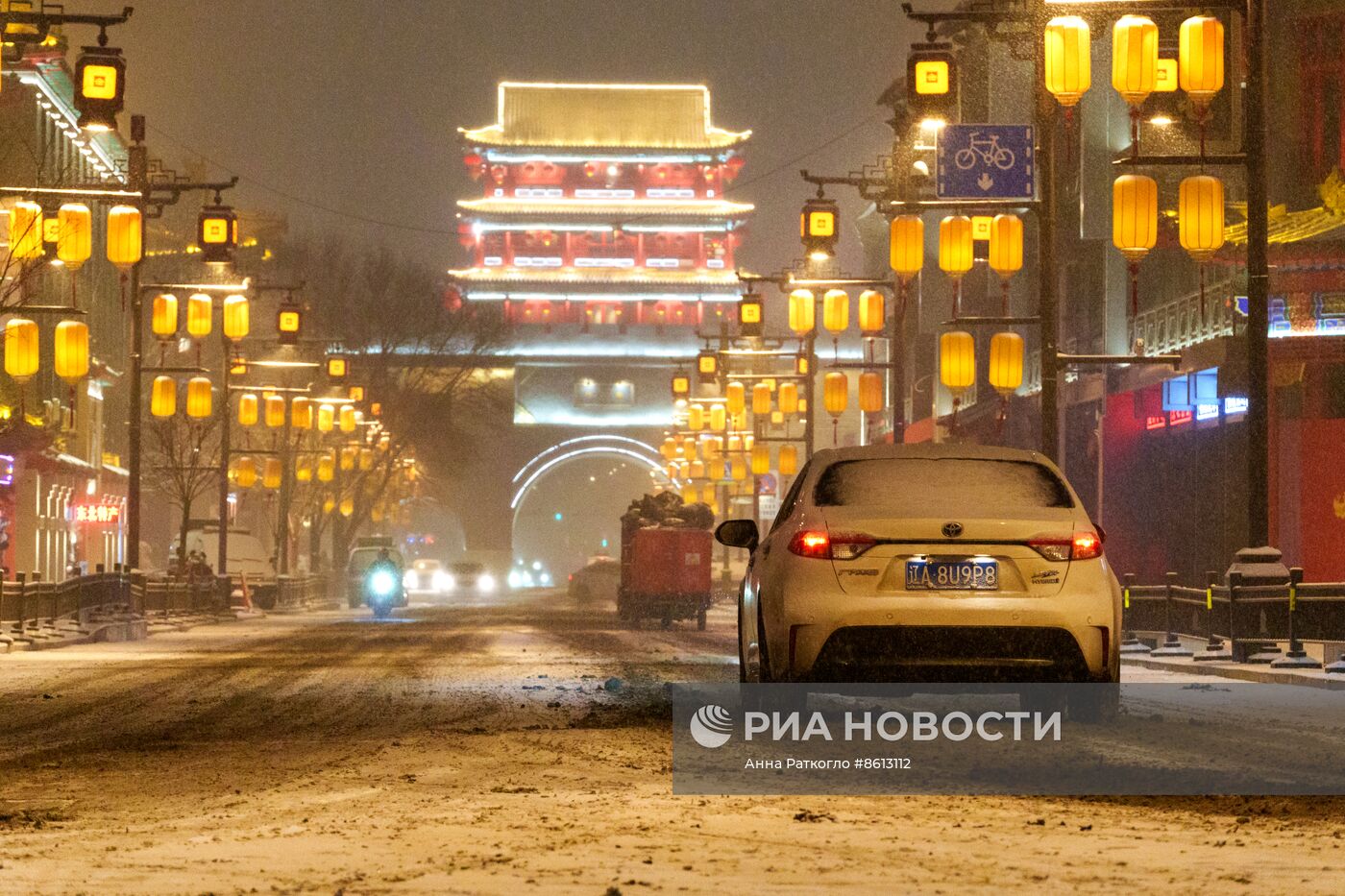 Город Шэньян перед китайским Новым годом