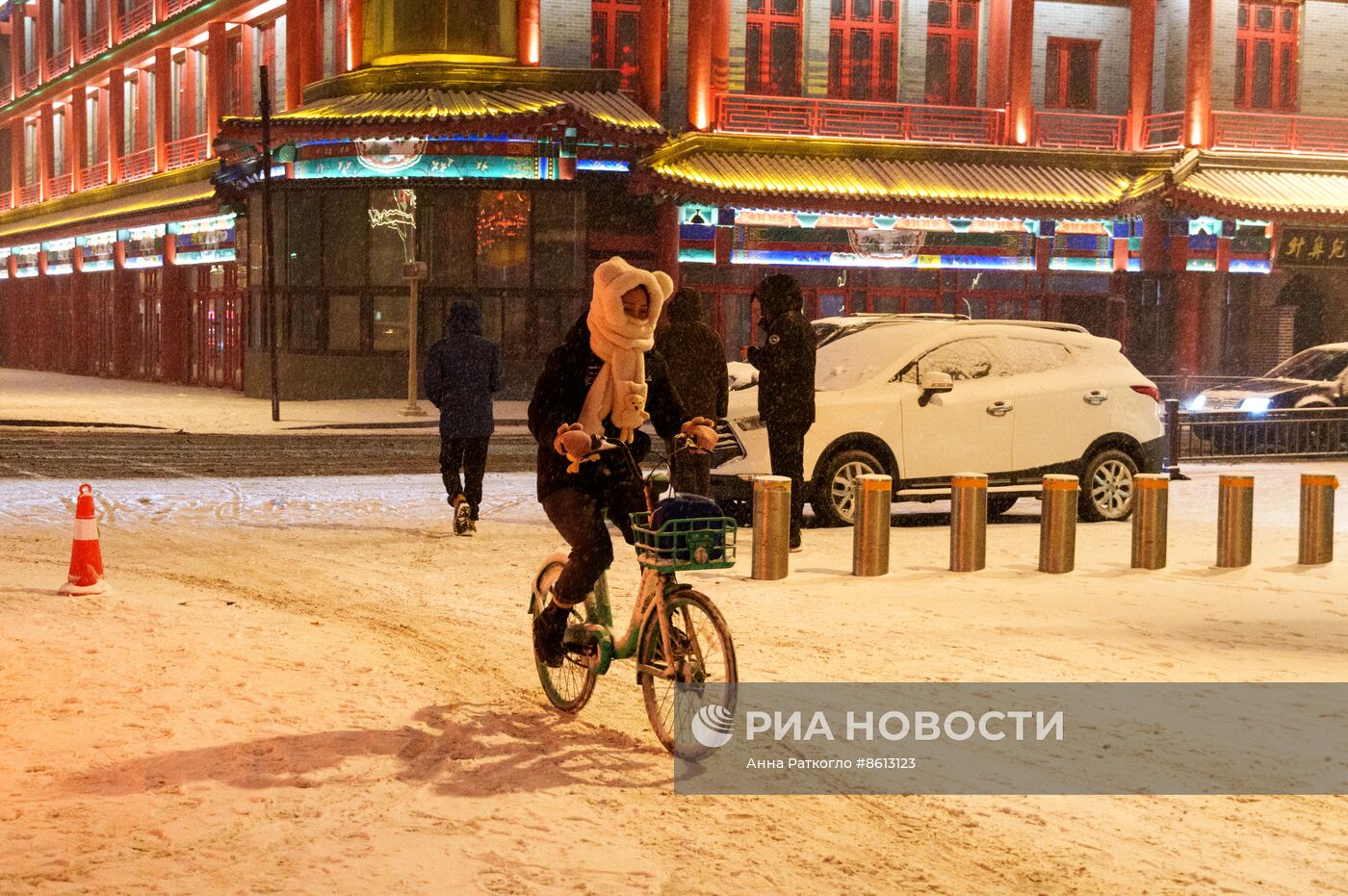 Город Шэньян перед китайским Новым годом