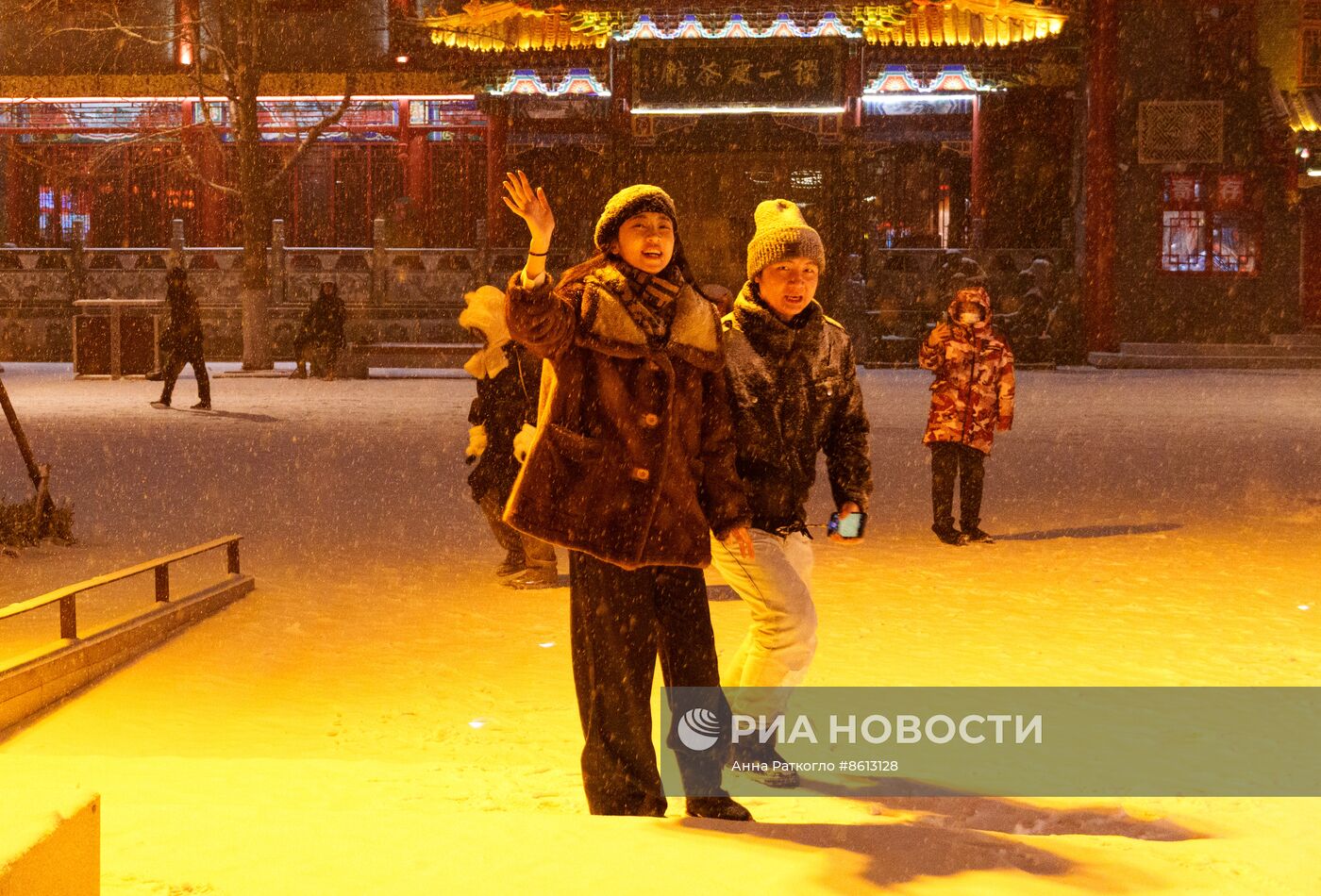 Город Шэньян перед китайским Новым годом