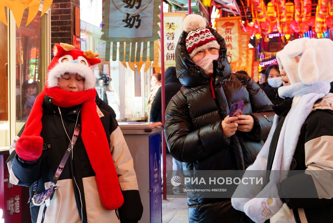 Город Шэньян перед китайским Новым годом