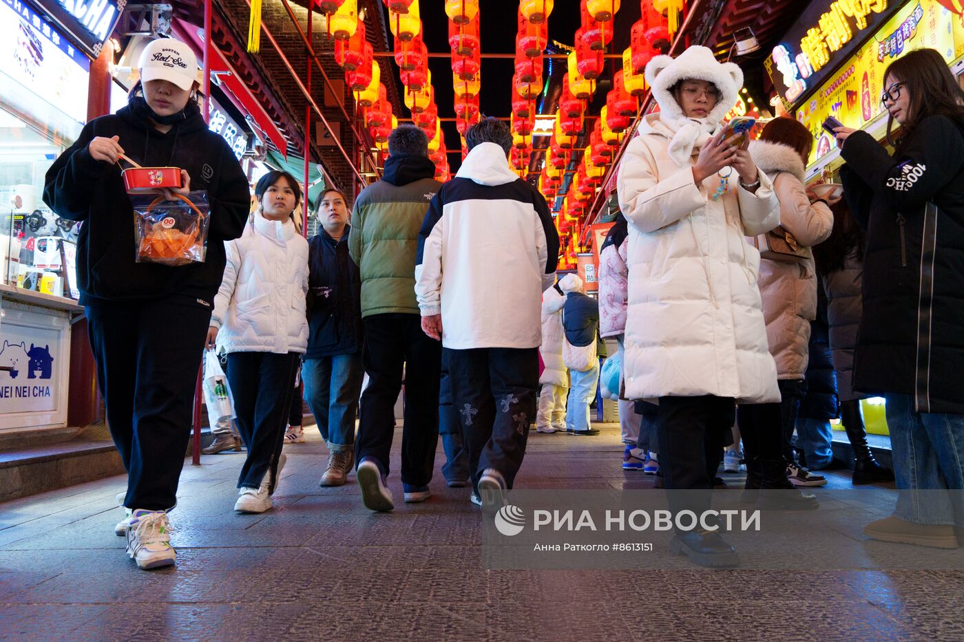 Город Шэньян перед китайским Новым годом