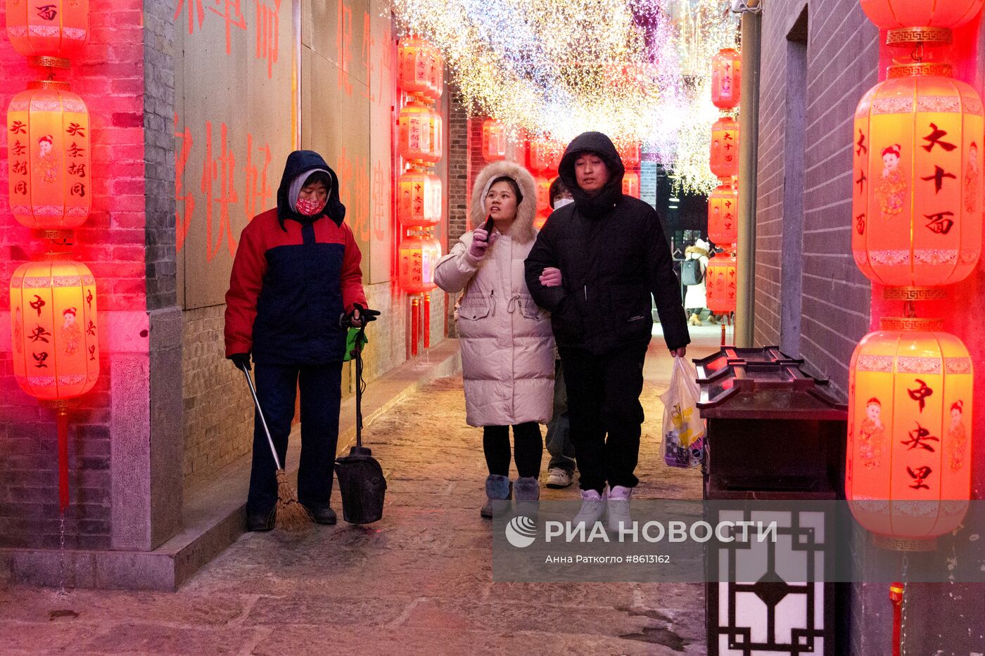 Город Шэньян перед китайским Новым годом