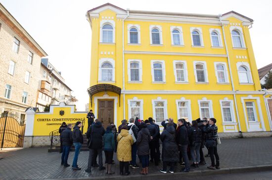 Представители Гагаузии провели пикет у здания Конституционного суда Молдавии