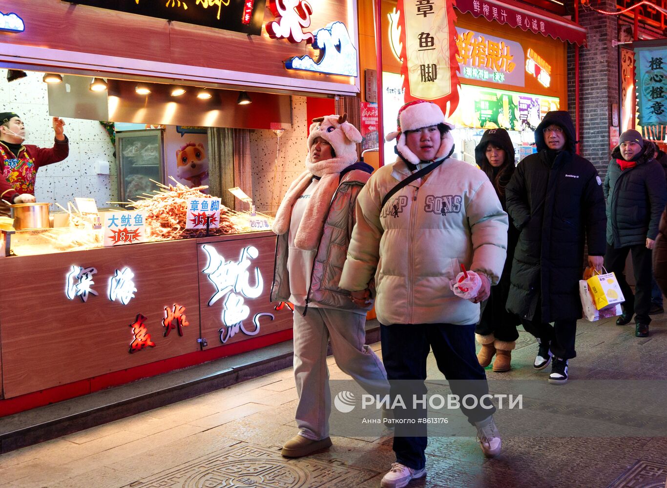 Город Шэньян перед китайским Новым годом