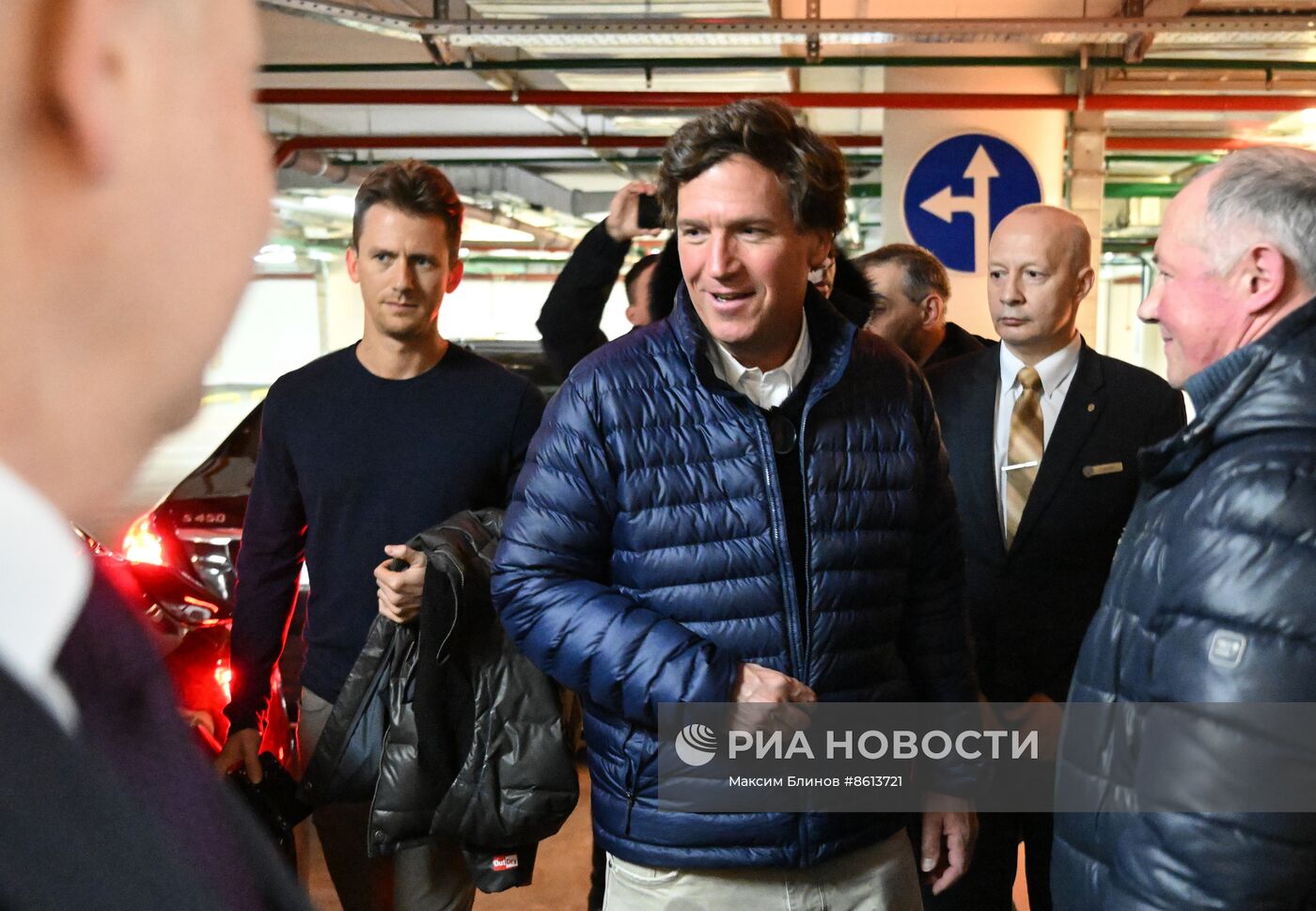 Американский журналист Т. Карлсон в Москве