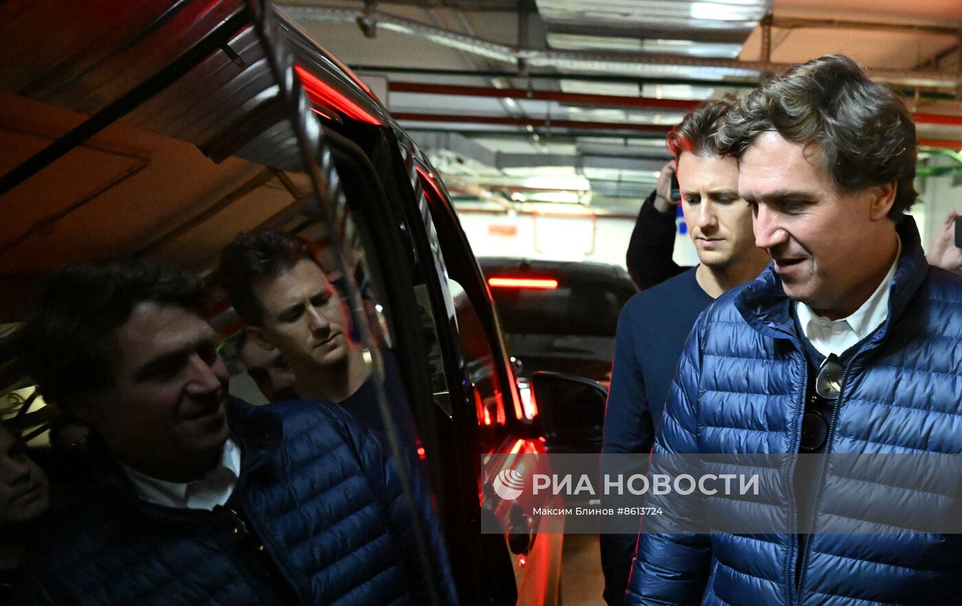 Американский журналист  Т. Карлсон в Москве