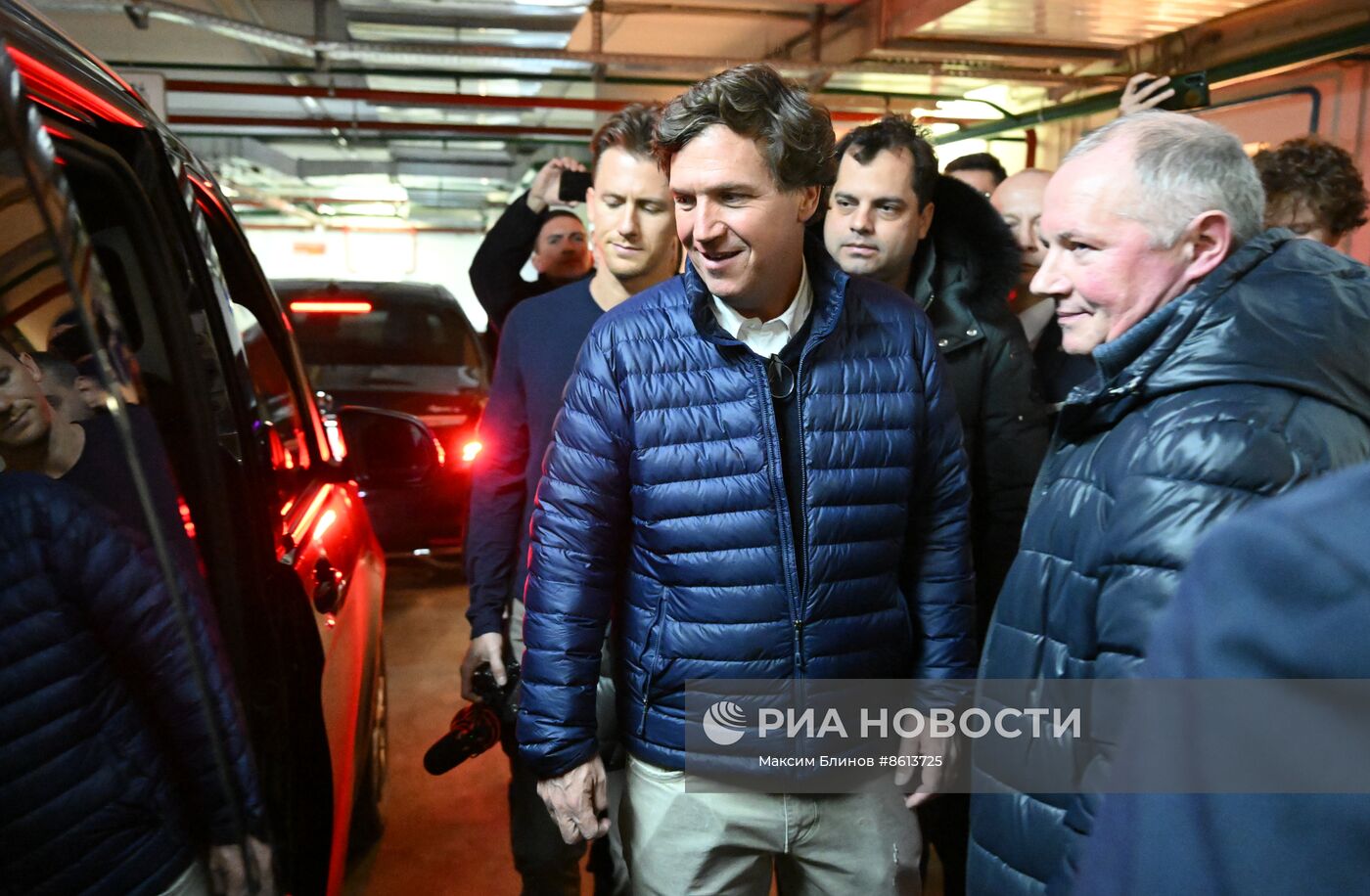 Американский журналист  Т. Карлсон в Москве