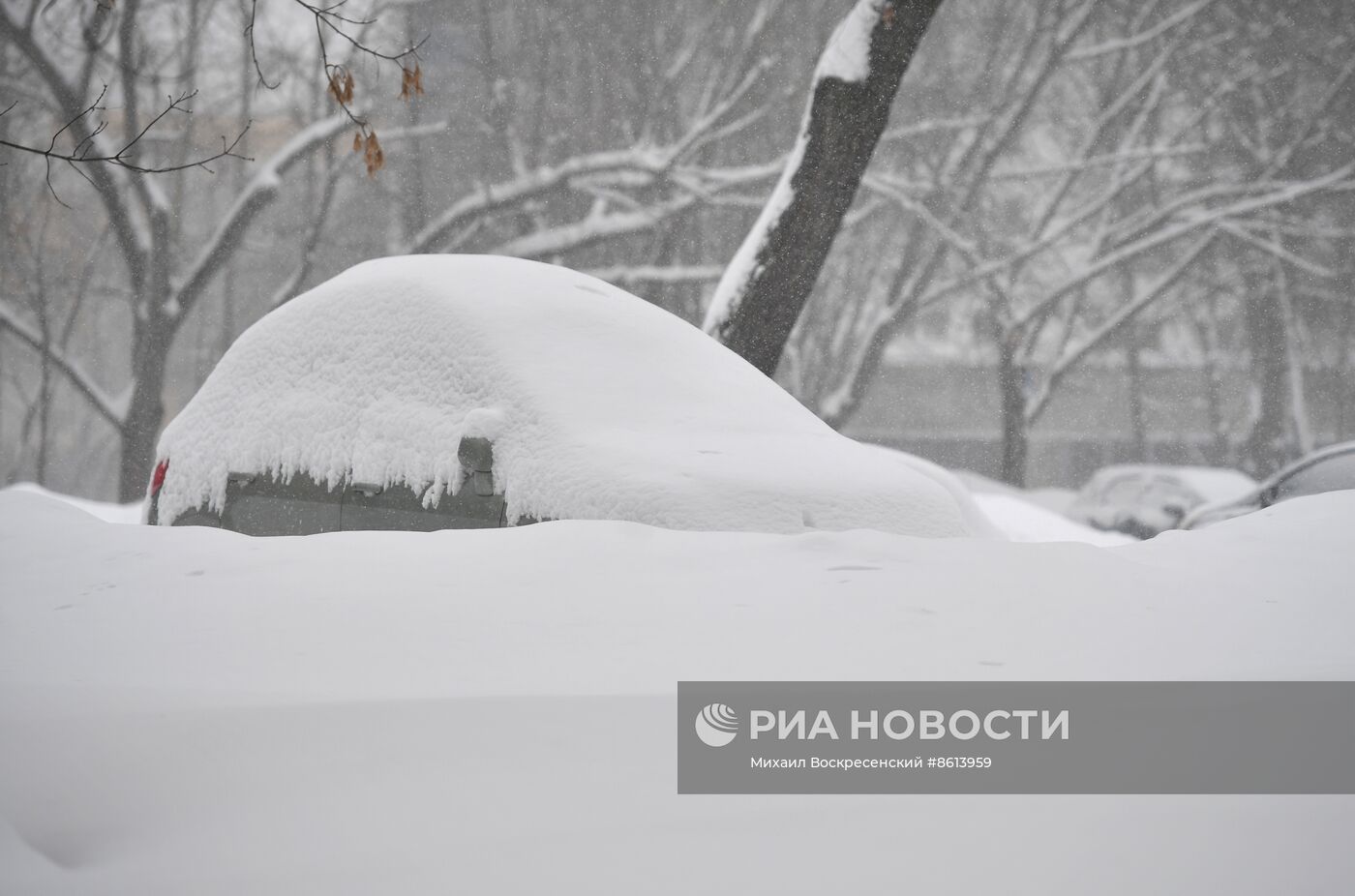 Снегопад в Москве