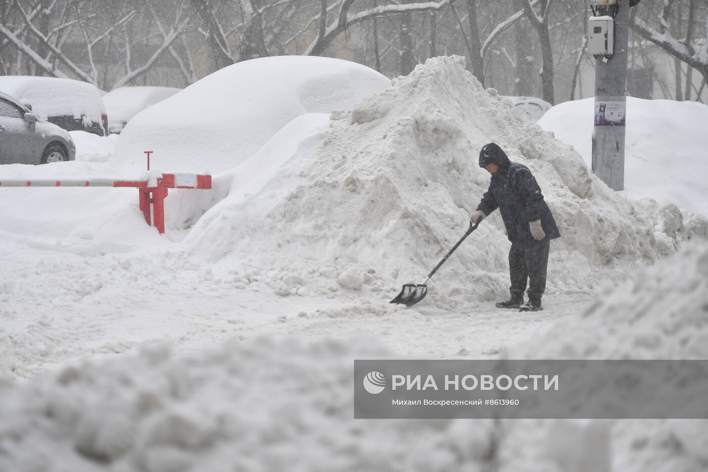 Снегопад в Москве