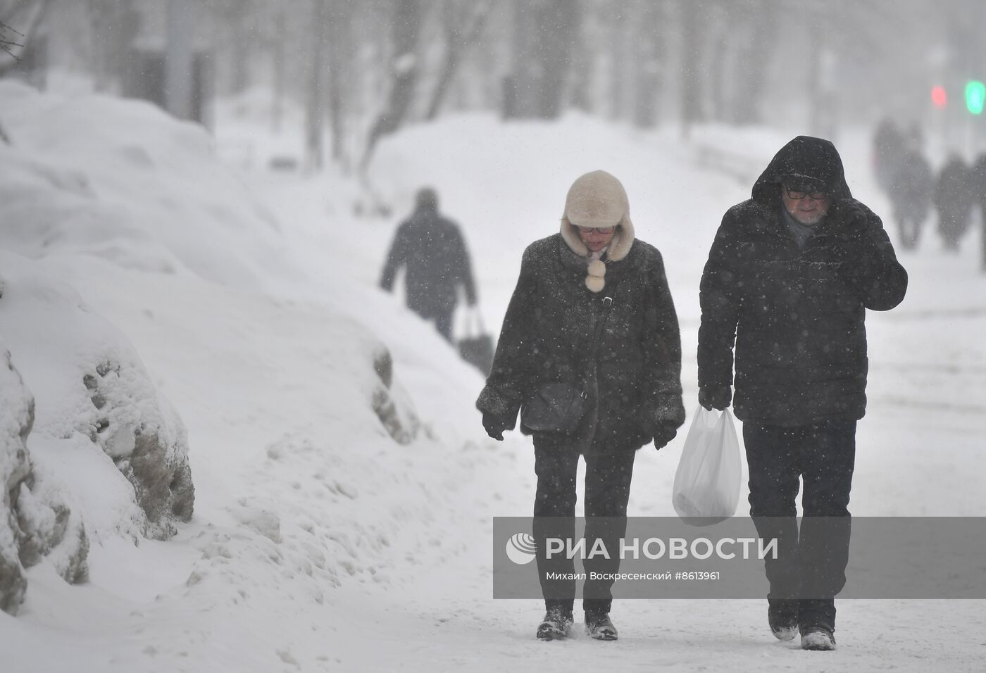 Снегопад в Москве