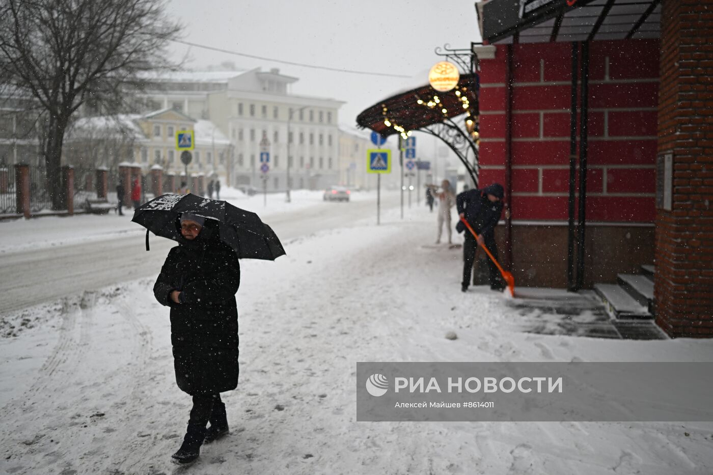 Снегопад в Москве