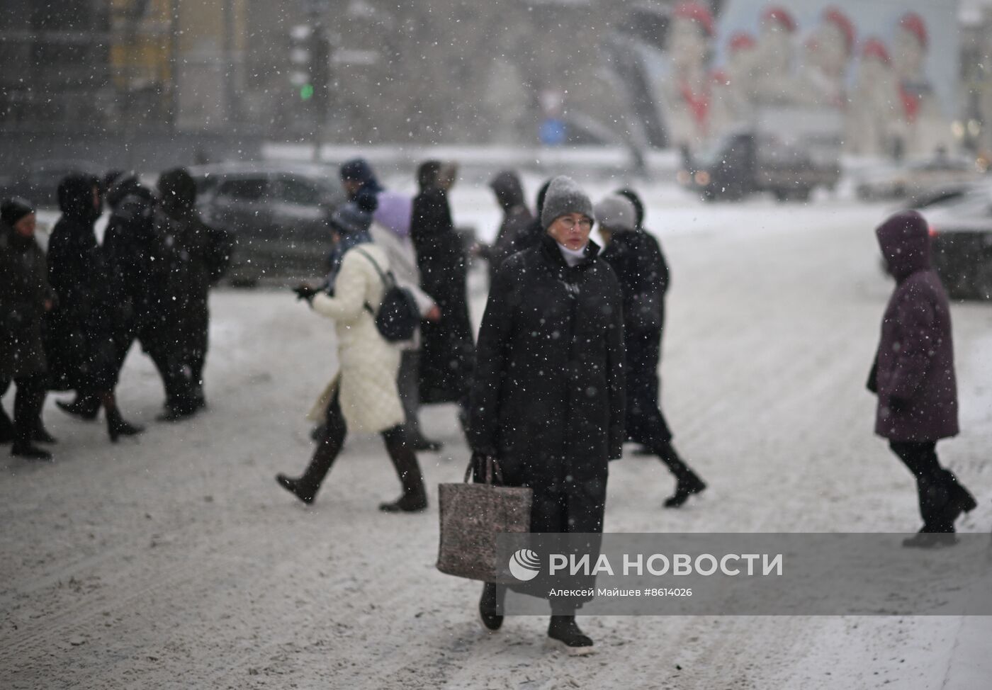 Снегопад в Москве