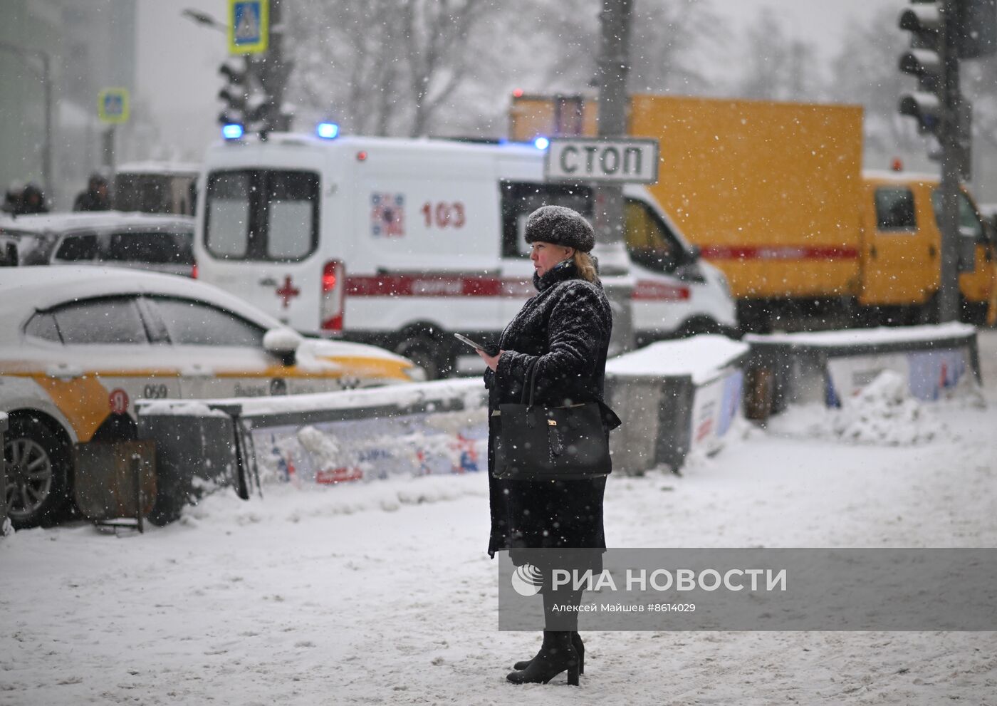 Снегопад в Москве