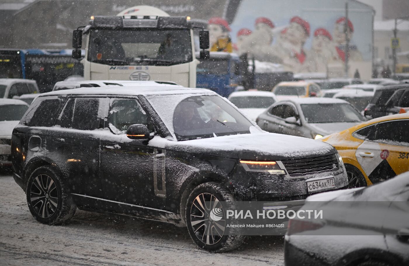 Снегопад в Москве