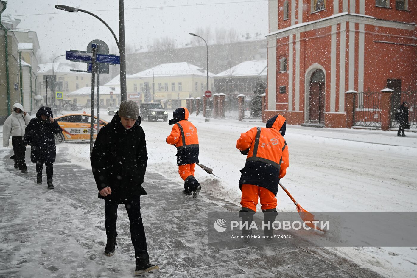 Снегопад в Москве