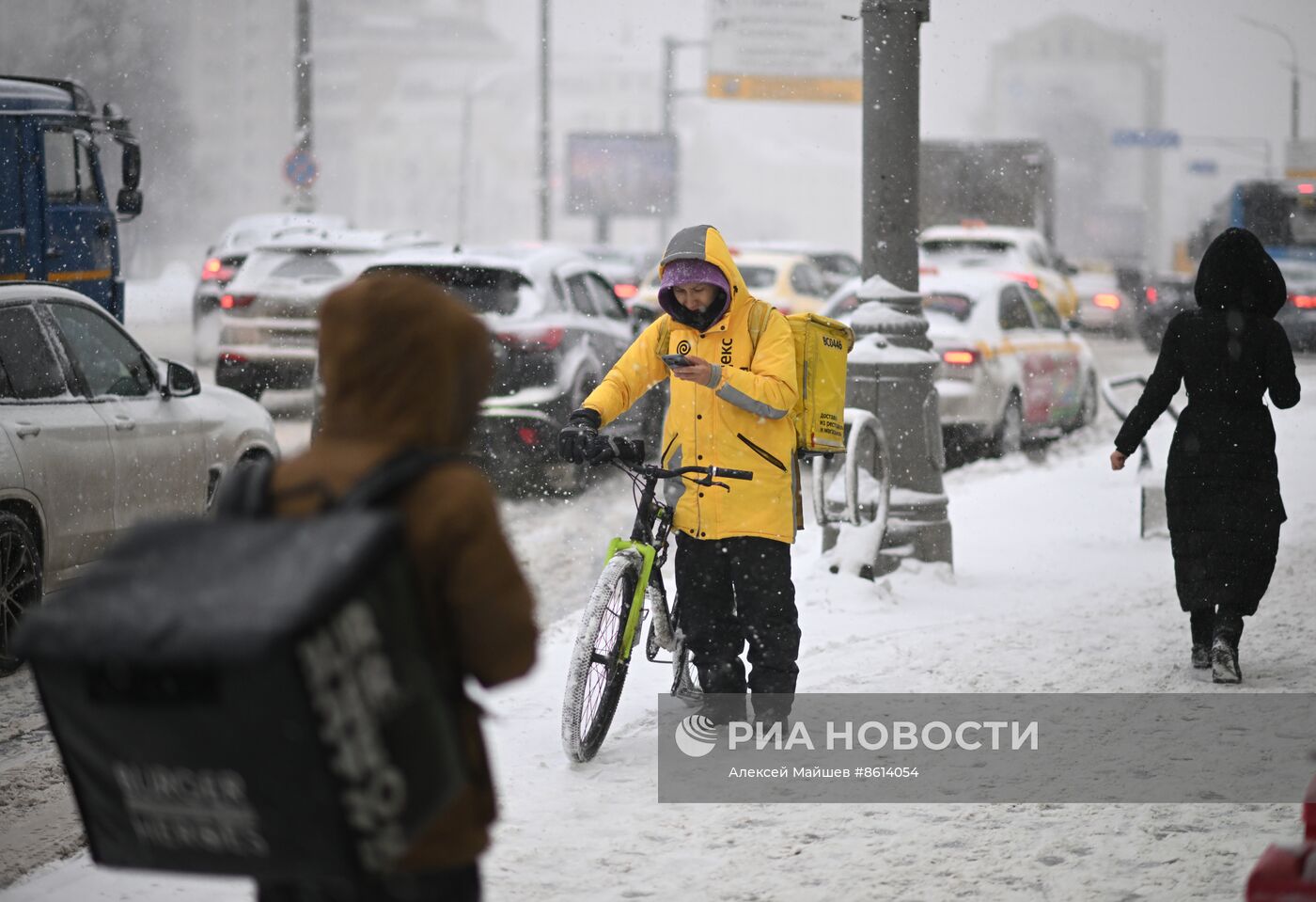 Снегопад в Москве