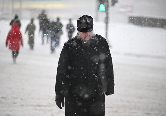 Снегопад в Москве