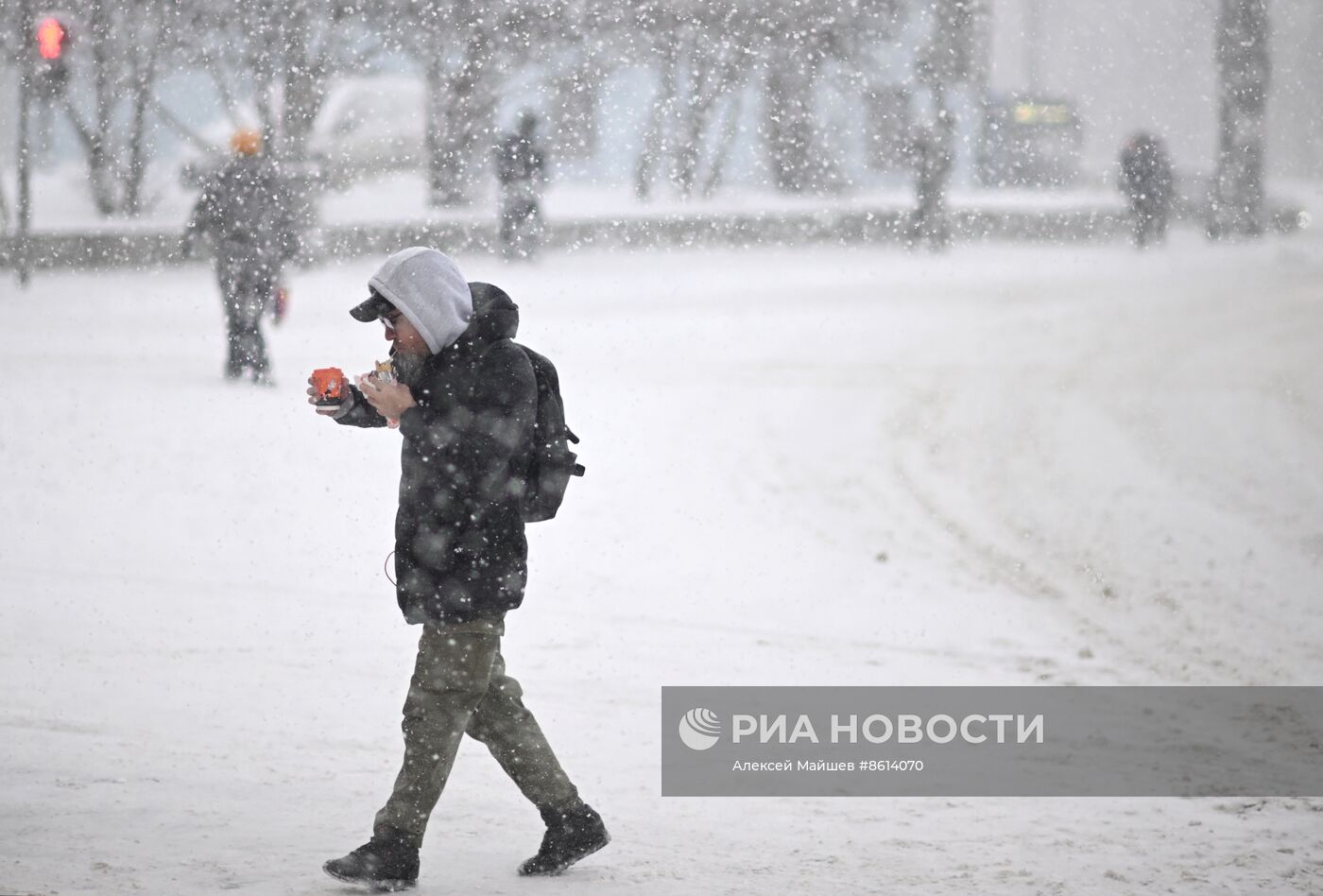 Снегопад в Москве