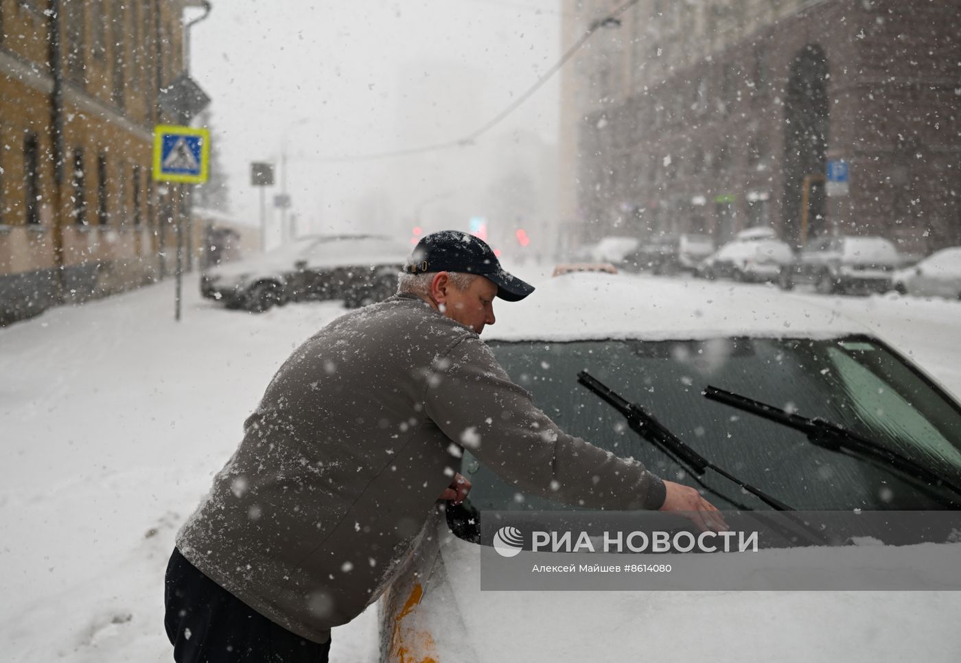 Снегопад в Москве