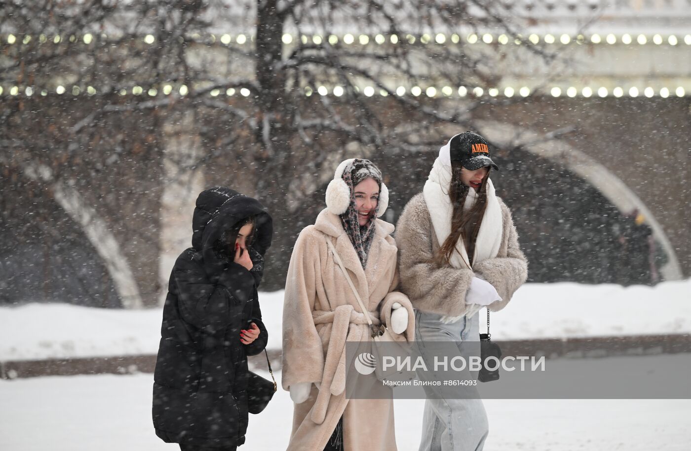 Снегопад в Москве