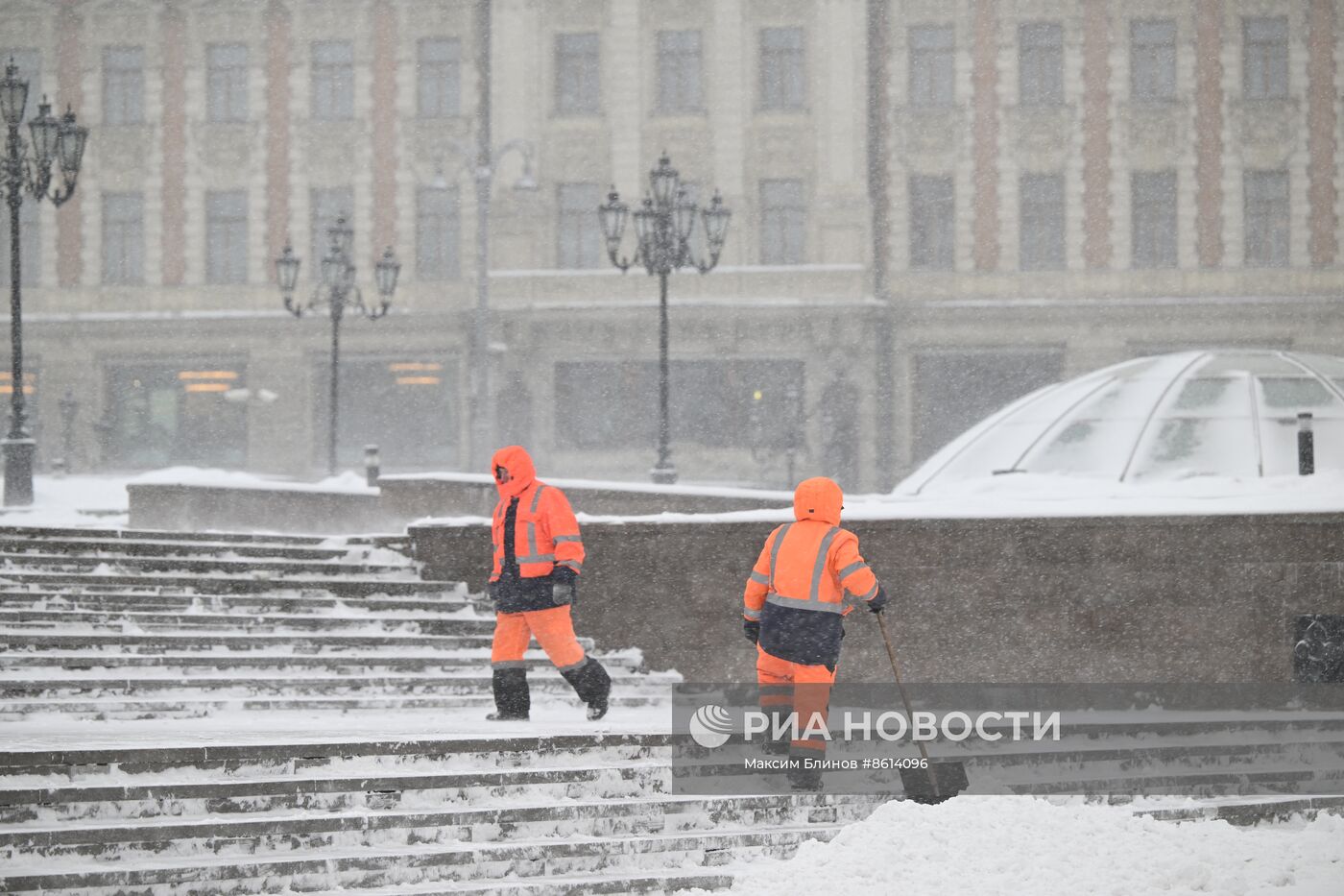 Снегопад в Москве