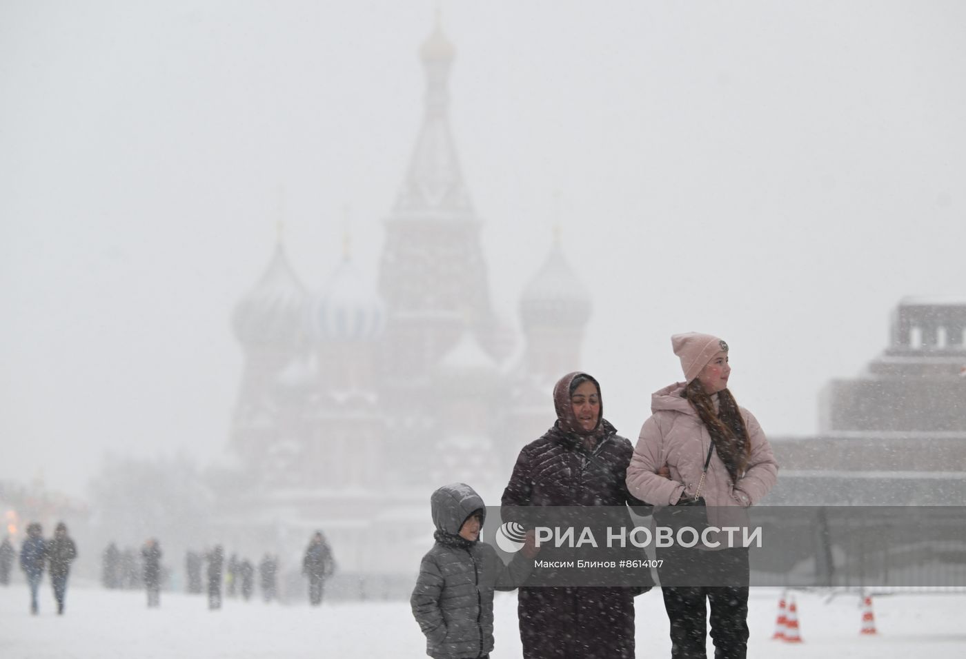 Снегопад в Москве