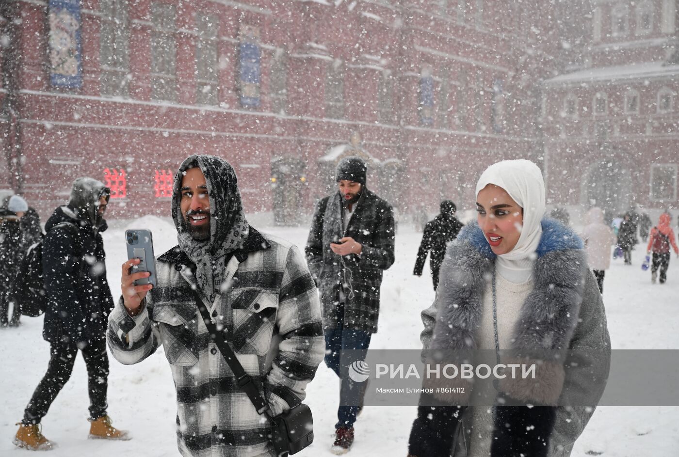 Снегопад в Москве