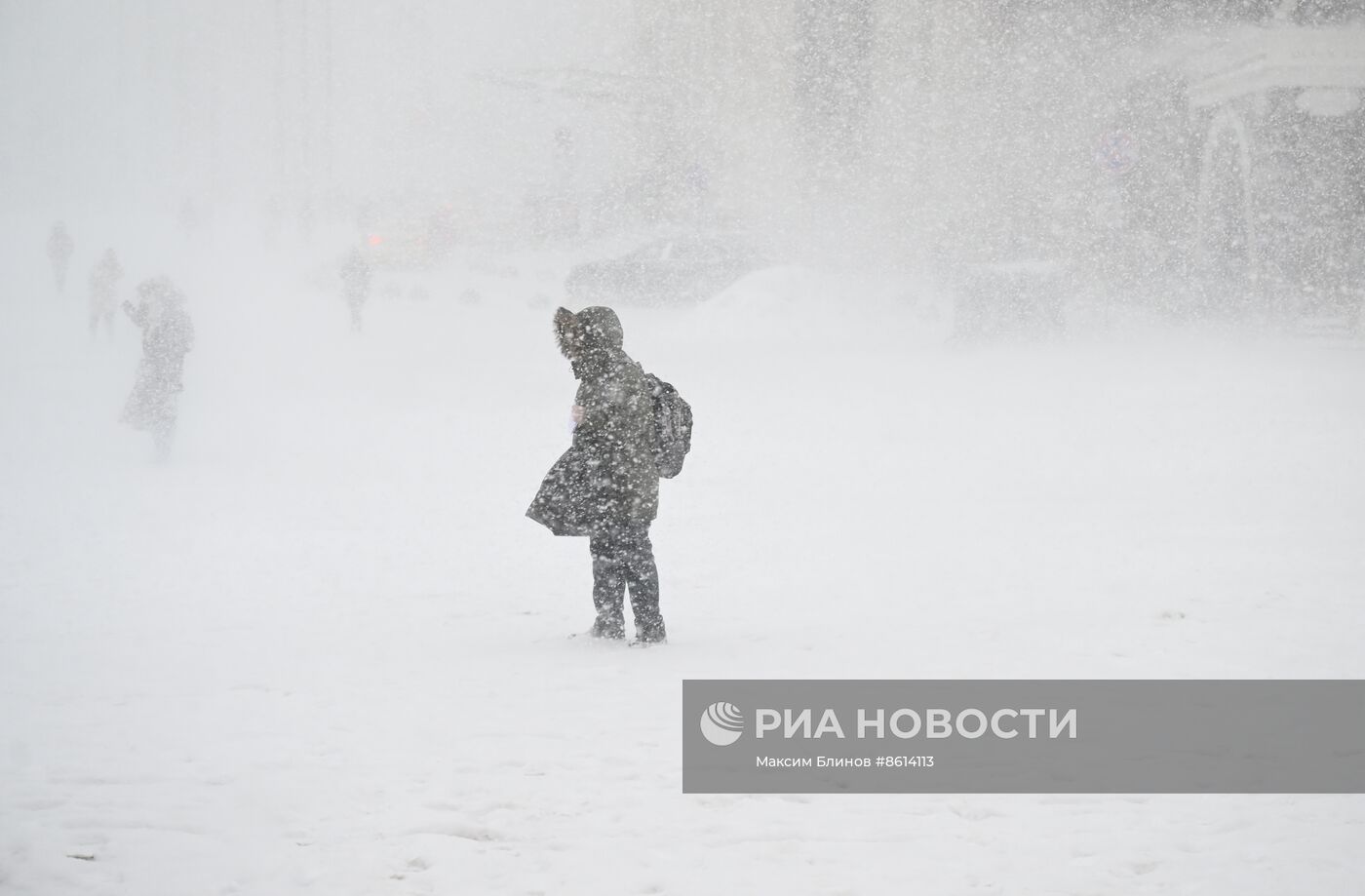 Снегопад в Москве