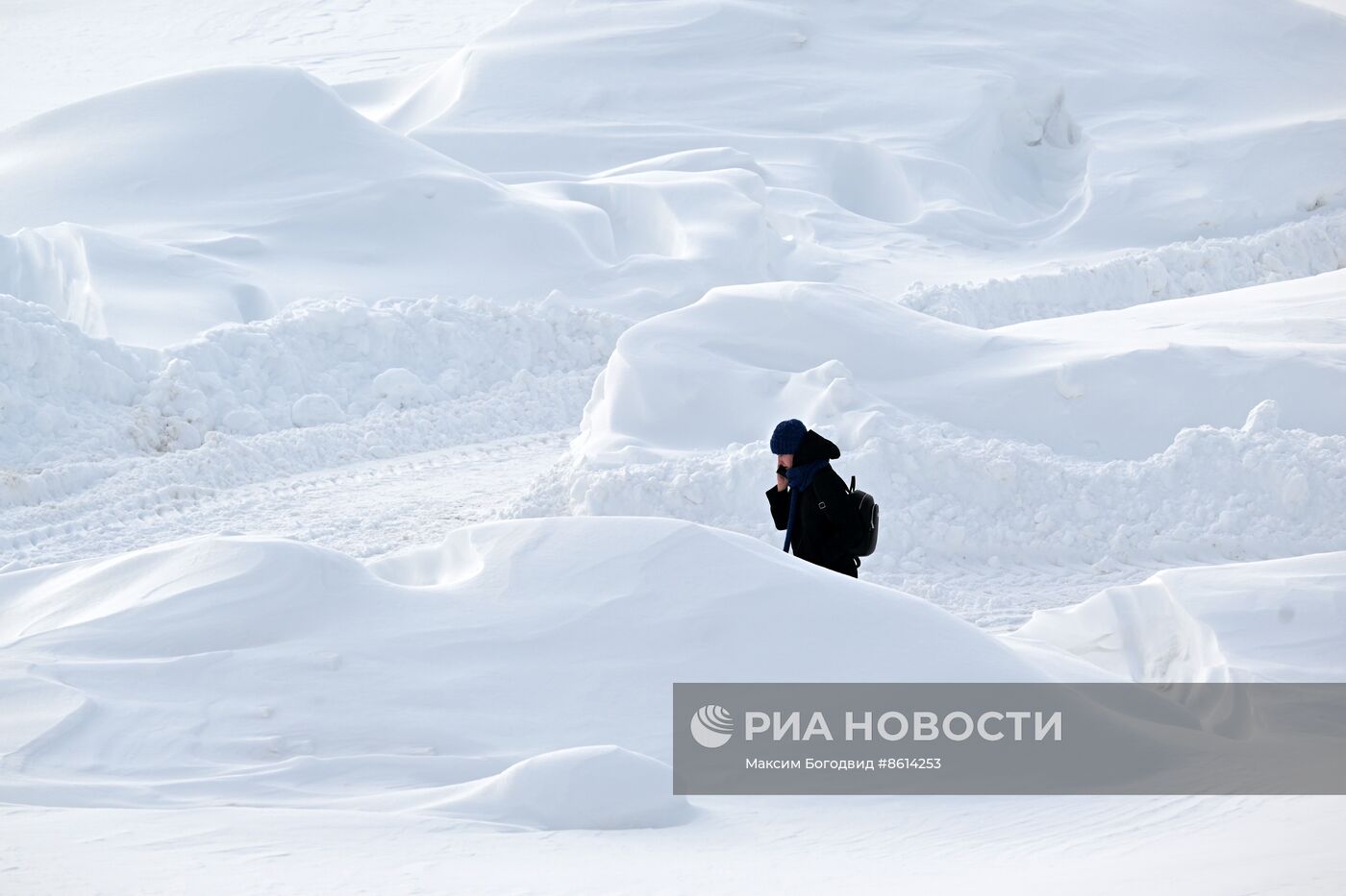 Рекордное количество снега выпало в Казани